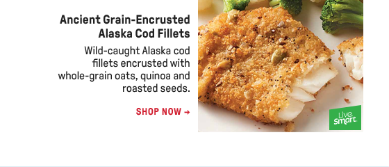 Ancient Grain-Encrusted Alaska Cod Fillets