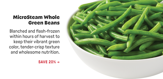 MicroSteam Whole Green Beans