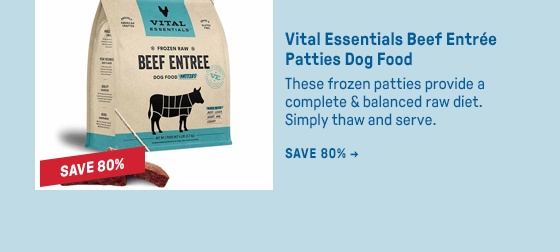 Vital Essentials Beef Entrée Patties Dog Food