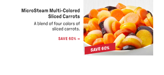 MicroSteam Multi-Colored Sliced Carrots