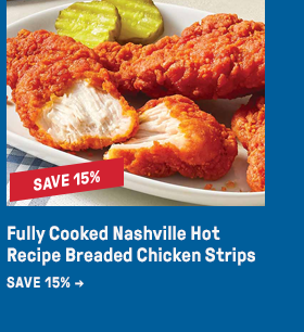 Fully Cooked Nashville Hot Recipe Breaded Chicken Strips