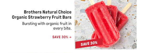 Brothers Natural Choice Organic Strawberry Fruit Bars