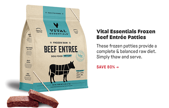 Vital Essentials Frozen Beef Entrée Patties