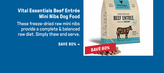 Vital Essentials Beef Entrée Mini Nibs Dog Food