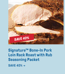 Signature™ Bone-In Pork Loin Rack Roast with Rub Seasoning Packet