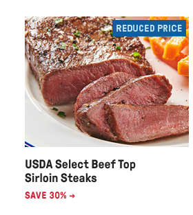 USDA Select Beef Top Sirloin Steaks