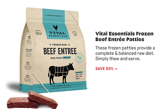 Vital Essentials Frozen Beef Entrée Patties