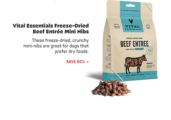 Vital Essentials Freeze-Dried Beef Entrée Mini Nibs