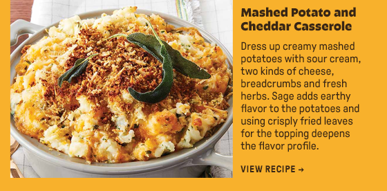 Mashed Potato and Cheddar Casserole