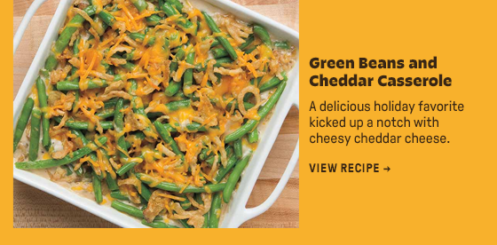 Green Beans and Cheddar Casserole