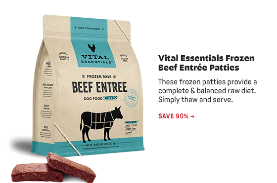 Vital Essentials Frozen Beef Entrée Patties