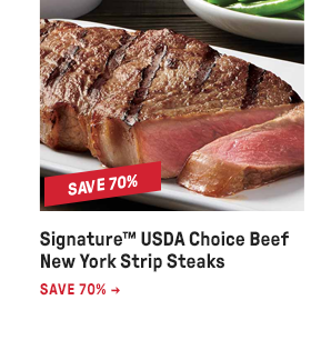 Signature™ USDA Choice Beef New York Strip Steaks