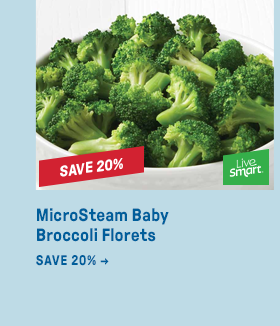 MicroSteam Baby Broccoli Florets