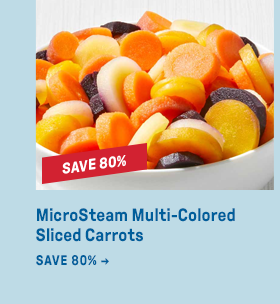 MicroSteam Multi-Colored Sliced Carrots