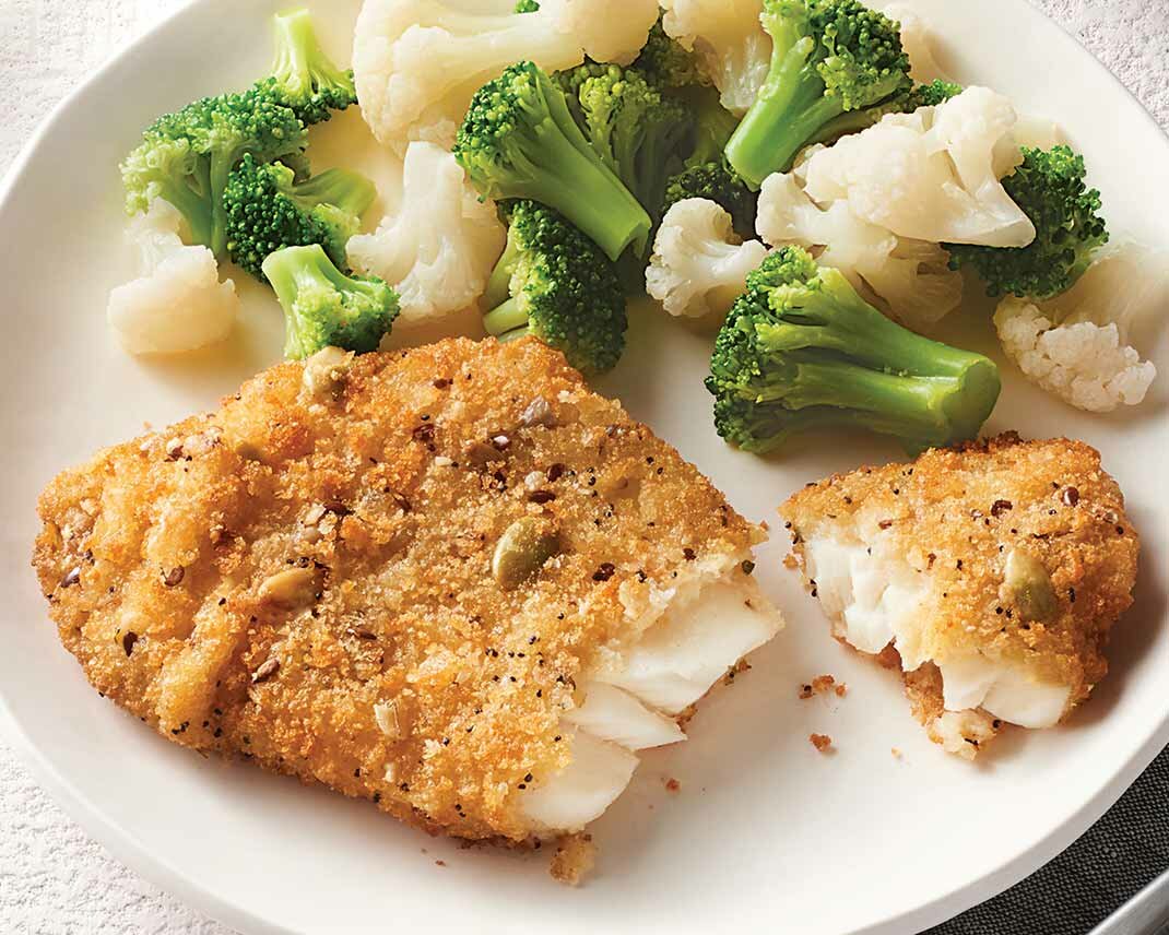 Ancient Grain Encrusted Alaska Cod Fillets | Yelloh Grocery Delivery