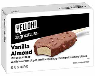 Vanilla Almond Ice Cream Bars | Ice Cream Delivery | Yelloh