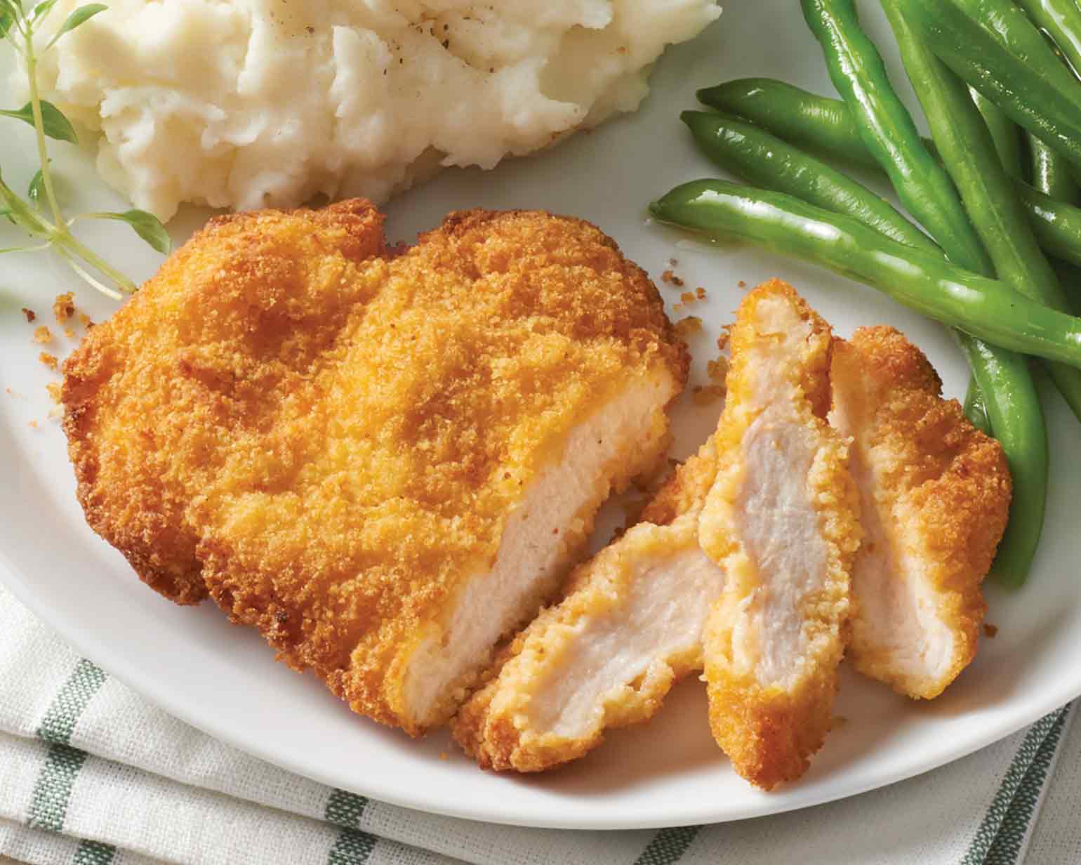 Fully Cooked Oven-Baked Breaded Chicken Breast Fillets