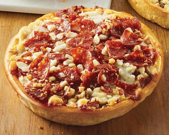 Singles Deep-Dish Pepperoni Pizza | Frozen Pizza Delivery | Yelloh