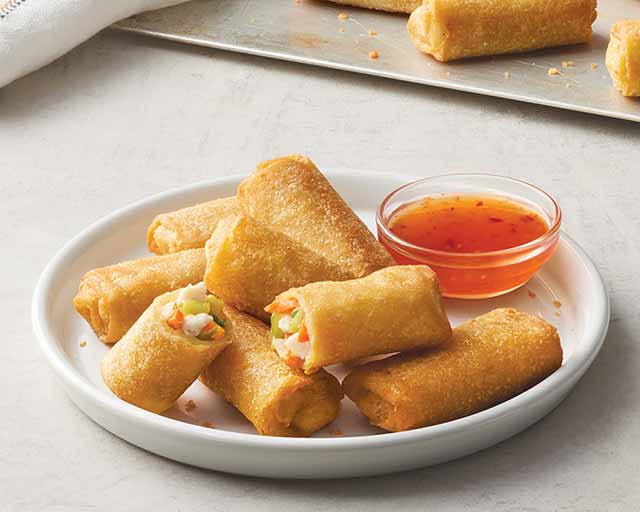 Mini Vegetable-Cheese Egg Rolls